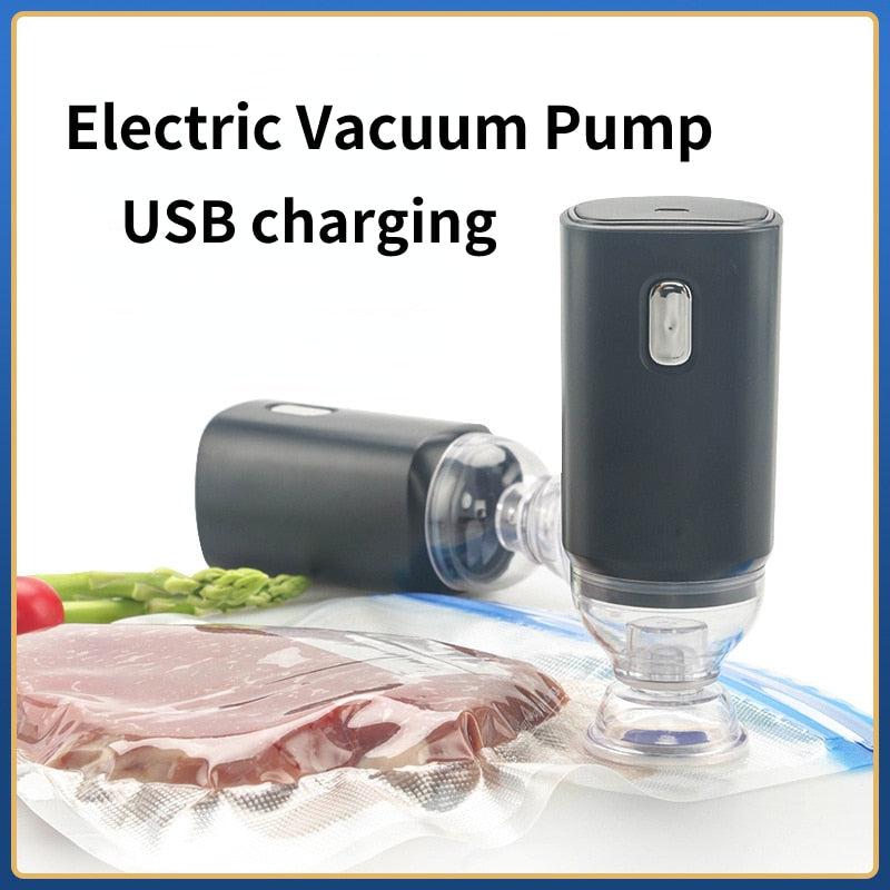 Portable Mini Handheld Vacuum Sealer with Reusable Food Storage Sous Bags  USB Rechargeable Small Electric Vacuum Sealer Pump
